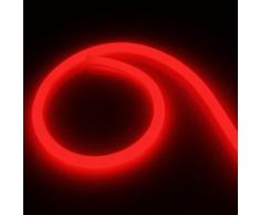 LED Neon Flex Lichtschlauch Rund 360 120LED/m 10 Meter Rot