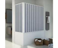 Badewannenaufsatz Duschkabine in PVC 140x70 CM H150 mod. Santorini Zentral