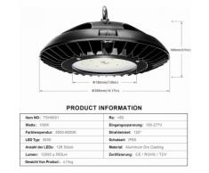 LED Industrielampe Werkstattlampe Hallenstrahler (100W, 5 Stück)