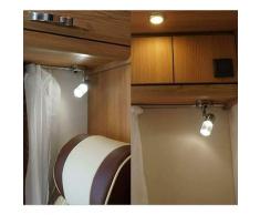 Tooloflifeâ - 12/24V 3W Leselampe Wandmontage, Led Bettleuchte Berührungsschalter Dimmbare Schalter
