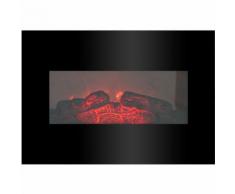 Classic Fire - Elektrischer Wandkamin Memphis 1800W mit simuliertem LED Kaminfeuer Feuereffekt
