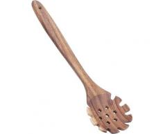 Weihnachtsgeschenk - Teak-Löffel, Teak-Küchenlöffel Lebensmittelqualität Naturholz Nudelsieb zum