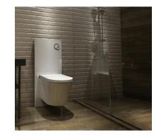 Sanitärmodul für Wand-WC (Weißglas)