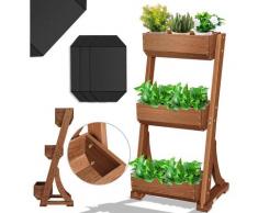 Kesser - ® Hochbeet mit Etagen Premium Blumenkasten Blumentreppe Pflanztreppe - Gemüsebeet