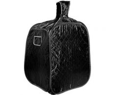 Dampfsauna 2.5L Mini Heimsauna Sitzsauna Wärme Saunakabine Tragbar Spa 80*80*100cm schwarz