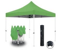 Grünes Faltpavillon 3x3m ECO 25mm Stahlrohr Plane 220g / m² 100% wasserdichte PVC-BESCHICHTUNG