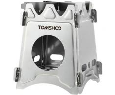 Tomshoo - Camping Holzofen Tragbarer Klappbarer Leichter Edelstahl Holzofen Rucksack Für Outdoor