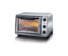 Freistehender Mini-Backofen - 1500 Watt -28 x 39 x 47 cm (HxBxT) - Silber - Severin