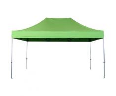 Interouge - Faltpavillon 3x4.5m Alu 40, Polyester - wasserdicht | Hellgrün