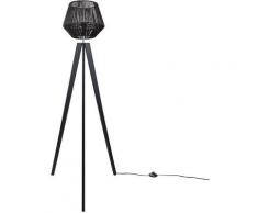 Paco Home - led Stehlampe Modern Wohnzimmer Schlafzimmer Rattan Optik Boho Korb Stehleuchte E27