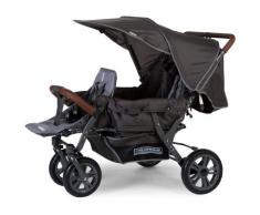 Kinderwagen für Drillinge Anthrazit CHILDHOME - Anthrazit