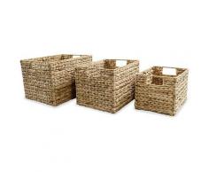 Vidaxl - Ablagekorb-Set 3 Stk. Wasserhyazinthe Braun