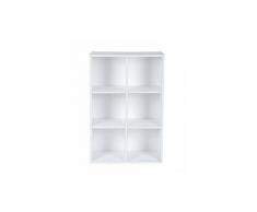 Songmics 6 Fächern Bücherregal Holzregal Würfelregal Aufbewahrungsregal Belastung/Regalboden: 30 kg