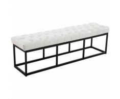 Sitzbank Amun Kunstleder-weiß-150 cm