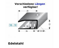 Abschlussprofil / Abschlussleiste Laminat "Stratford", Höhe 10 x13 mm, 30 mm breit, 3-teilig,