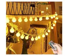 Batterie Lichterkette Wasserdicht, 5M/50LED Lichterkette Batterie Weihnachtsdekoration (Warmweiß)