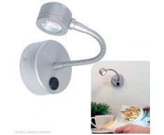 Paulmann 997.77 Galeria Herba LED Spiegelleuchte Bilderlampe 1W Titan 230V 99777