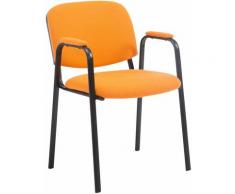 Besucherstuhl Ken PRO Stoff-orange