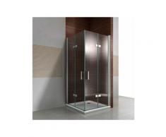 Duschkabine Eckdusche 8 mm Nano Echtglas DX213 - Breite wählbar 80cm, 100cm