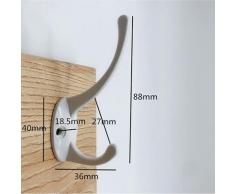 1 Stück 36 mm Zinklegierung Wandgarderobe Zwei Haken für Handtuch Kleidung Kleidung Badezimmer