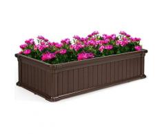 Hochbeet, Fruehbeet fuer Pflanzen und Gemuese, Blumenbeet Pflanzenbeet fuer Terrasse und Garten,