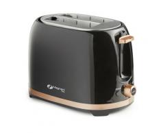 Magnani - 850W Toaster mit einstellbarem Bräunungsgrad in Schwarz & Roségold, Kleiner Sandwich
