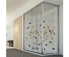 Young Duo 2 Türen Duschkabine 180x75 CM H198 ESG-Klarglas