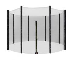 Sicherheitsnetz für Trampolin, Ersatznetz Ø366cm für 8 Stangen, rundes Schutznetz für
