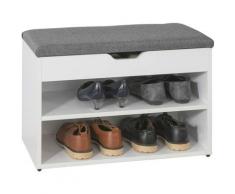 Sobuy - FSR25-HG Schuhbank mit Sitzfläche Sitzbank Schuhregal Schuhschrank, Garderobenbank
