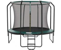 Trampolin 366 cm, rundes Gartentrampolin mit Sicherheitsnetz und Leiter, gepolstertes Gestell, für