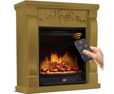 Kesser - ® Elektrokamin Standkamin - Kamin elektrisch mit LED 3D-Flammeneffekt, Mit Heizung