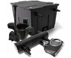 Set: Bio Teichfilter 60000l 24W UVC Teichklärer 80W Pumpe Springbrunnenpumpe Skimmer