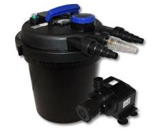 Druckfilter Set 6000l 11W UVC Teichklärer 65W Teichpumpe