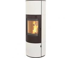 Thermia - Kaminofen München XL Stahl creme weiß