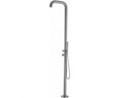Sined - Edelstahl Gartendusche mit Handbrause cm 230x18x42 CHIA INOX