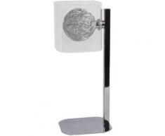 ALU Geflecht Tisch Leuchte Wohn Schlaf Zimmer Lese Nacht Licht Glas Lampe Brilliant G78348/15