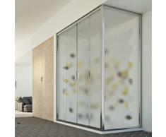 Young Duo 2 Türen Duschkabine 170x90 CM H198 ESG-Strukturglas
