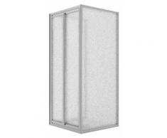Dreiseitge Duschkabine 80x75x80CM H198 Strukturglas 2 Wänden+2 Saloon 75 Mod. West Trio