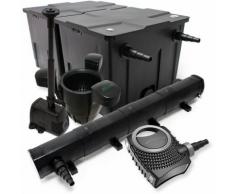 Set: Bio Teichfilter 60000l 72W UVC Teichklärer 80W Pumpe Springbrunnenpumpe Skimmer