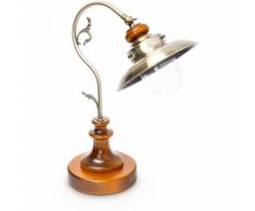 Relaxdays Tischlampe Steampunk Design, Tischleuchte Jugendstil im Vintage Look, Nachttischlampe E27