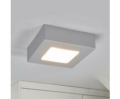 Arcchio - LED-Deckenlampe Marlo silber 3000K eckig 12,8cm - silber, weiß
