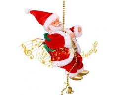 Elektrischer Weihnachtsmann, der eine Strickleiter klettert, Weihnachtsmann, für Hausbar, Party,