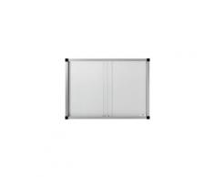 QUIPO Schaukasten, Schiebetüren - 18 (3 x 6) DIN-A4-Blätter - Metall-Rückwand