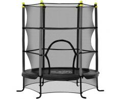Trampolin 163 cm x 163 cm x 163 cm - schwarz - Homcom