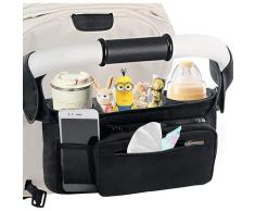 Mestron Baby Kinderwagen Organizer, Buggy Kinderwagentasche mit Isolierten