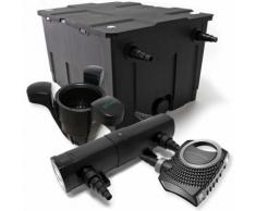 Set: Bio Teichfilter 60000l 24W UVC Teichklärer 80W Teichpumpe Skimmer