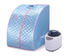 Oobest - Mobile Dampfsauna Wärmekabine Saunakabine Sitzsauna Heimsauna Blau