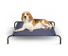 Costway - Hundebett Metall Sommer, Hundeliege Garten, Haustier Liegeplatz draussen, Hundesofa