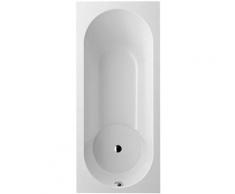 Badewanne Quaryl Rechteck Libra Solo, UBQ180LIB2V, 1800x800mm, inkl. Wannenfüße, weiß alpin