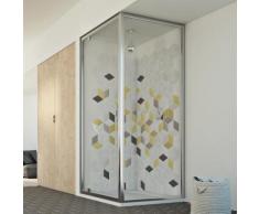 Cristal Duo 1 Tür Duschkabine 80x70 ÖF. 80 CM H198 ESG-Klarglas